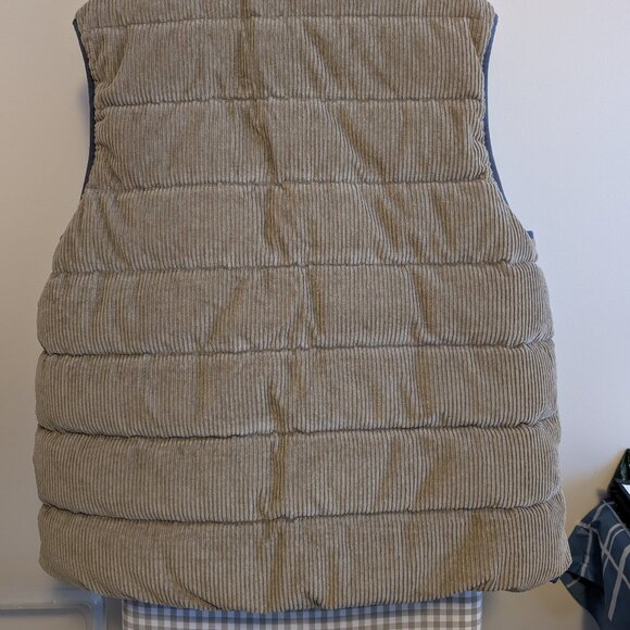 Patagonia Reversible Cotton Down Vest Men's L / Women's XL - Picture 3 of 5